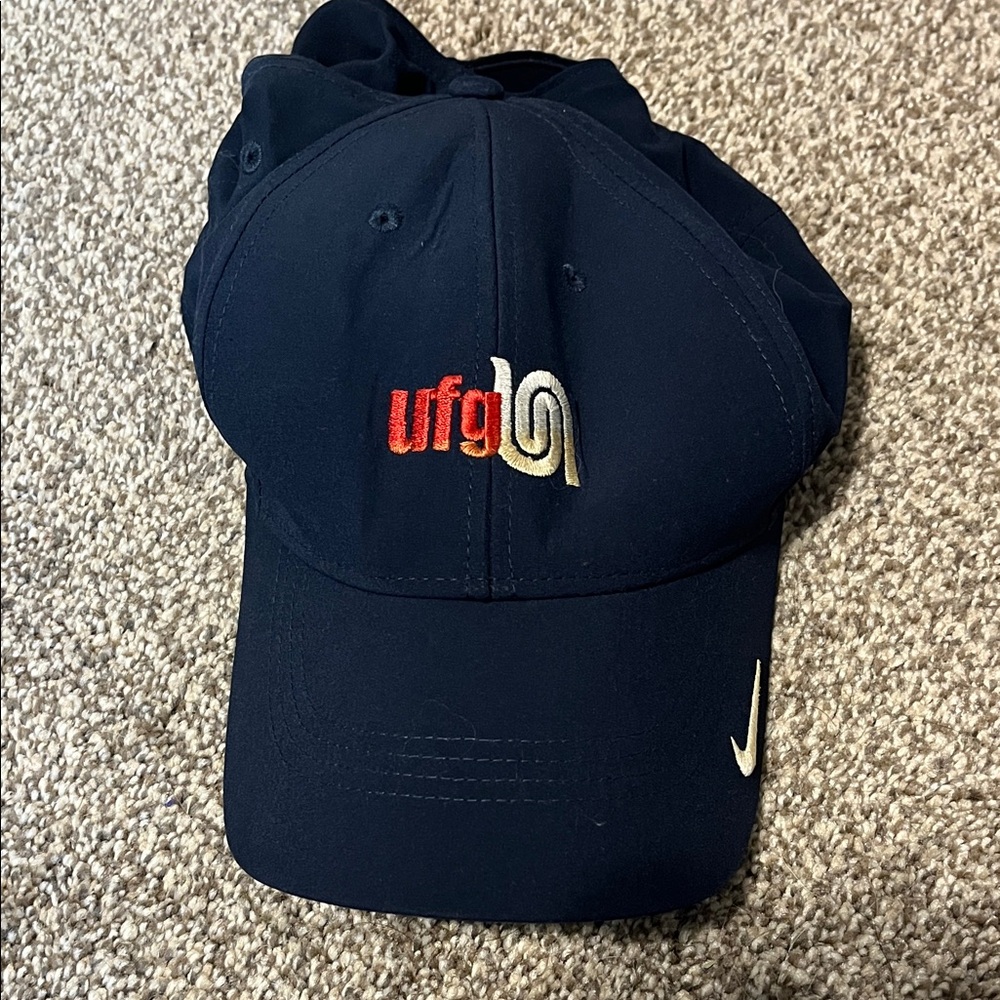 Nike Dark Blue Cap with Red and White Embroidery